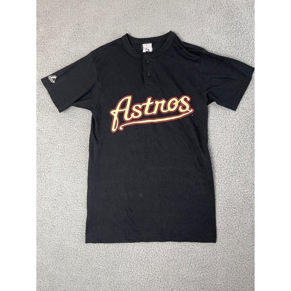 Magestic Other - Houston Astros Mens Baseball Shirt Size Small MLB Magestic Black Spellout